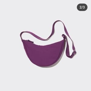 Uniqlo women's Round mini shoulder bag purple new with tags NWT